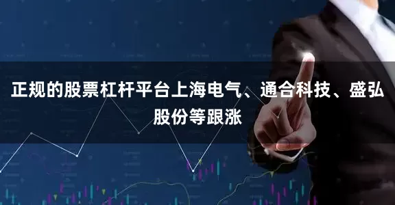 正规的股票杠杆平台上海电气、通合科技、盛弘股份等跟涨